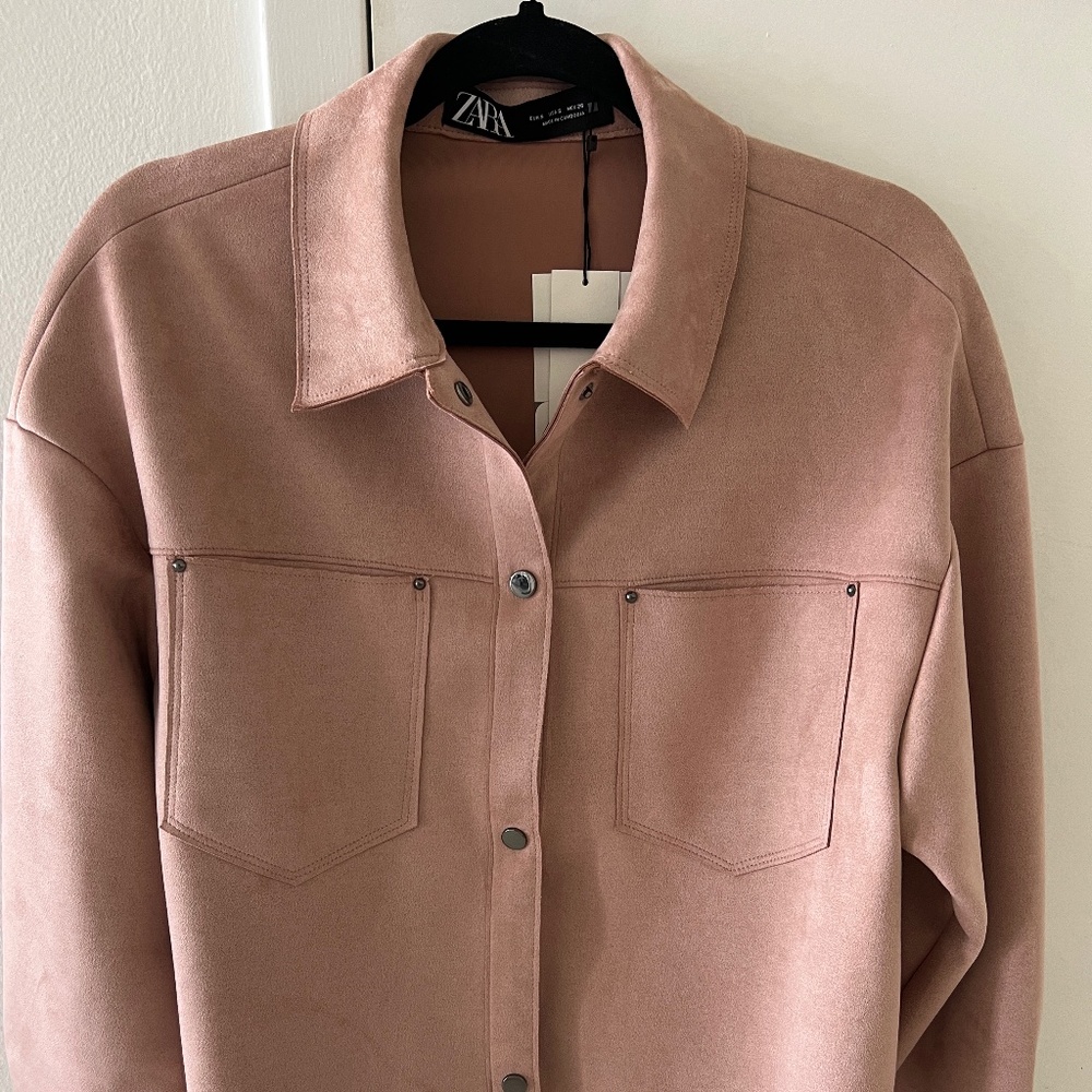 Zara light pink jacket size S (new with tag)